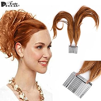 S 3 Hairphocas Bendable Wires Foxtail Comb Updo Synthetic Messy