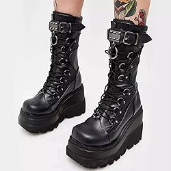 ZKXYFFS Platform Ankle Boots for Women Chunky High
