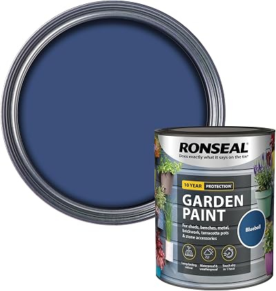 Ronseal Garden Paint Bluebell 750ml RSLGPBLUB750 Garden Paint