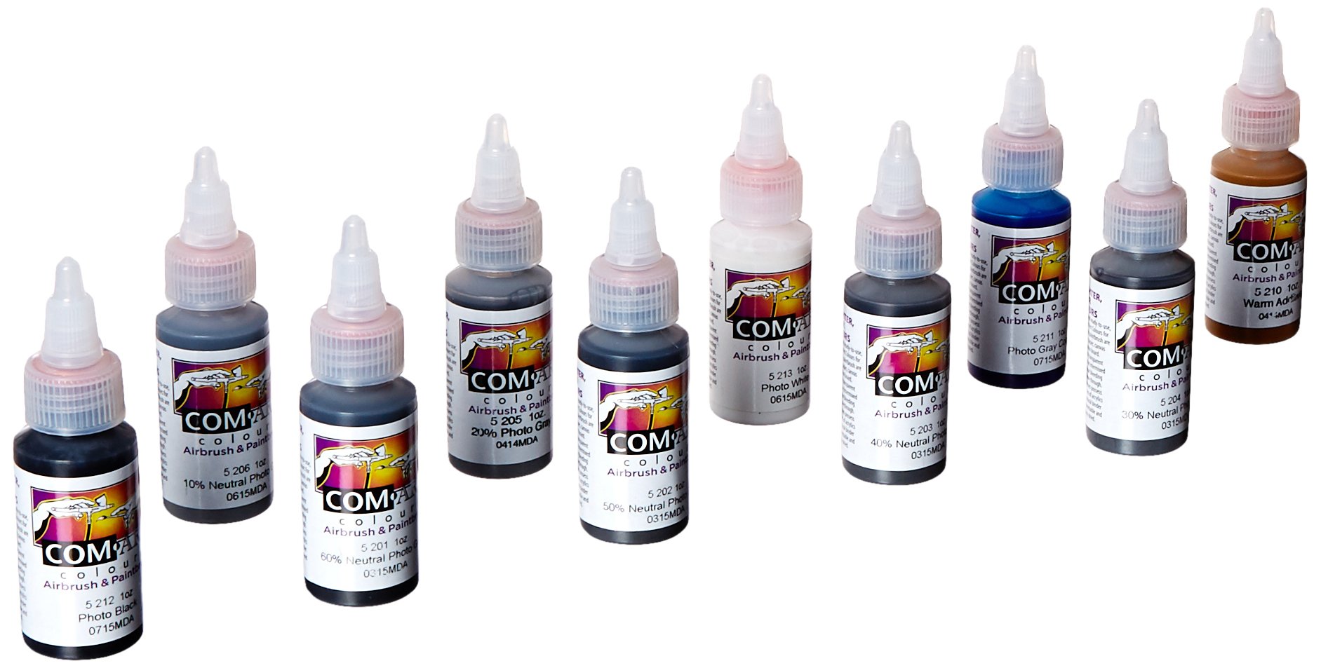 Iwata-Medea Com-Art Color Kit, Kit H B and W Gray Set