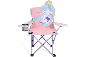 KABOER Kids Outdoor Folding Lawn and Camping Chair with Cup Holder and Carrying Bag, Children's Camping Chairs for Outdoor Beach Travel