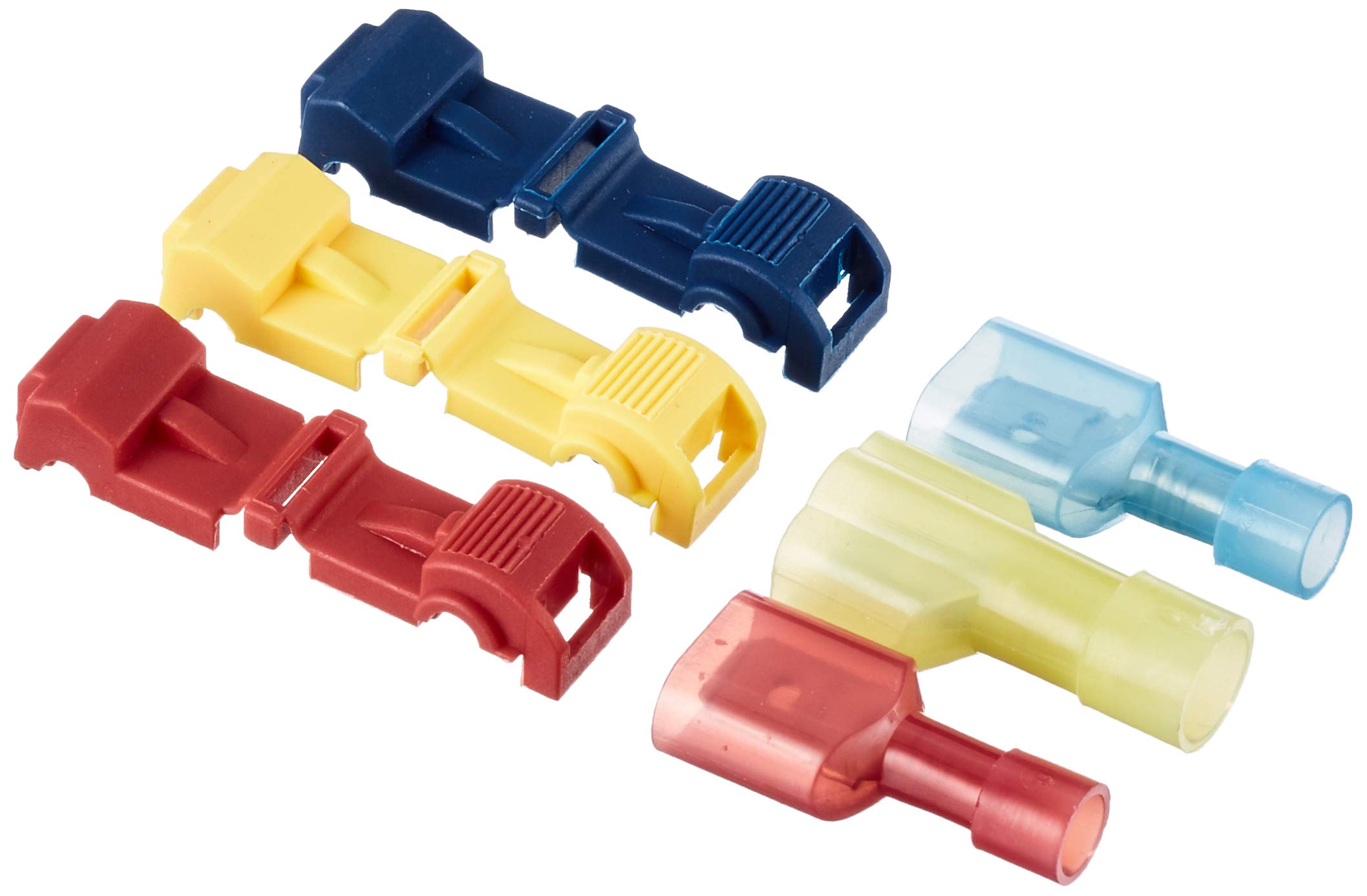 K24 - Abzweigverbinder Set: 30 T-branch connectors + 30 flat plugs (10 x blue, 10 x red, 10 x yellow)