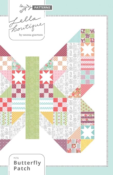 Amazon Com Butterfly Patch Quilt Pattern Lb176 By Lella Boutique