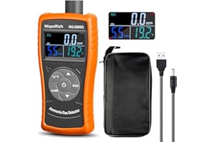 Ammonia Gas Detector 0~100 PPM NH3 Monitor, WapoRich RQ-5800G Particle Detector Professional Meter with Temperature (℉/℃), Hu