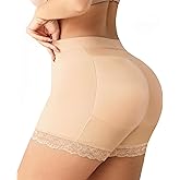 Nebility Butt Lifting Shapewear with Butt Pads - Padded Underwear for Women Booty Lifter Shorts Lace Hip Enhancer