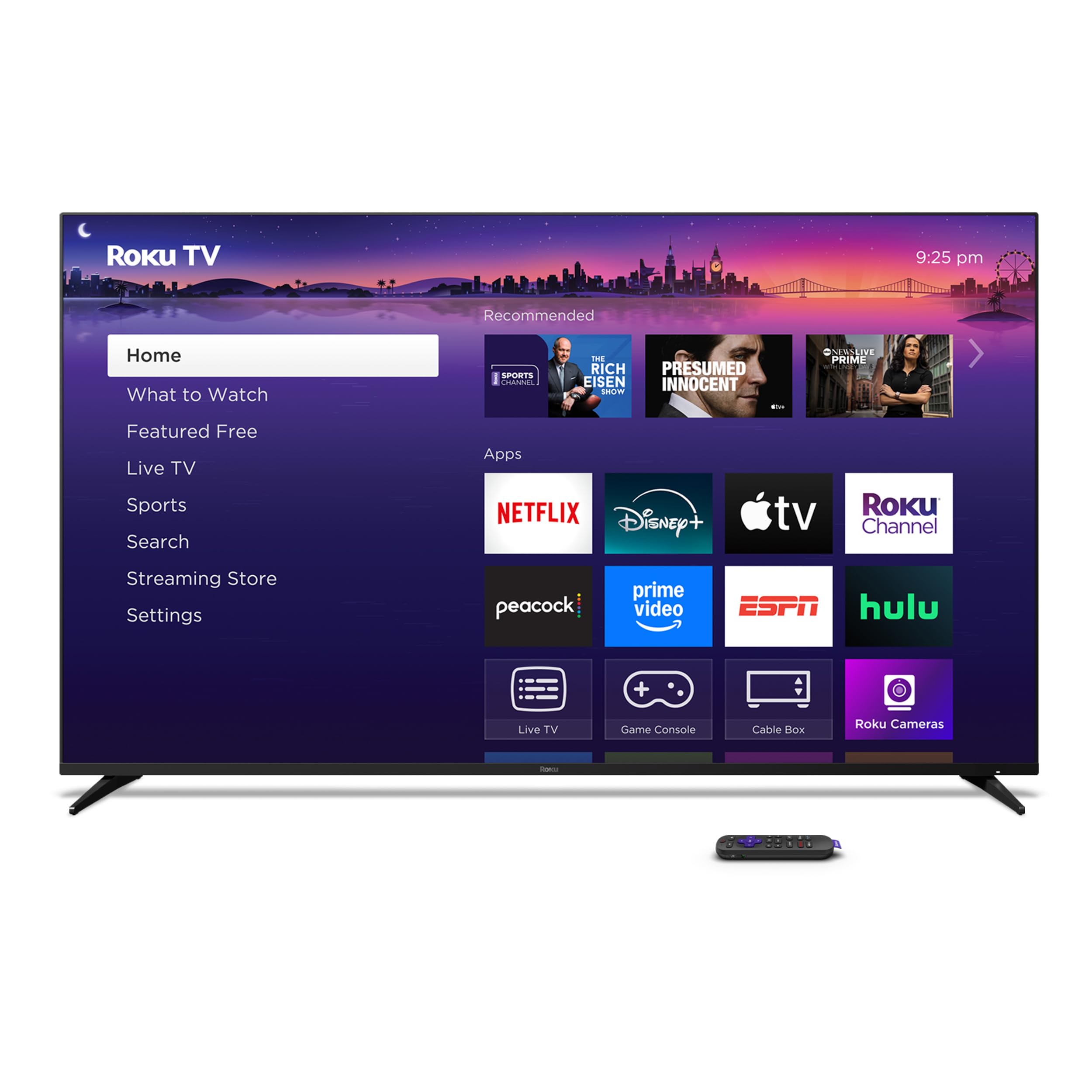 Roku Smart TV 2025 – 65-Inch Pro Series, Mini-LED TV – RokuTV with Backlit Voice Remote Pro – Flat Screen 4K QLED Television with 120Hz Refresh Rate & Dolby Vision IQ, Live News, Sports, Entertainment
