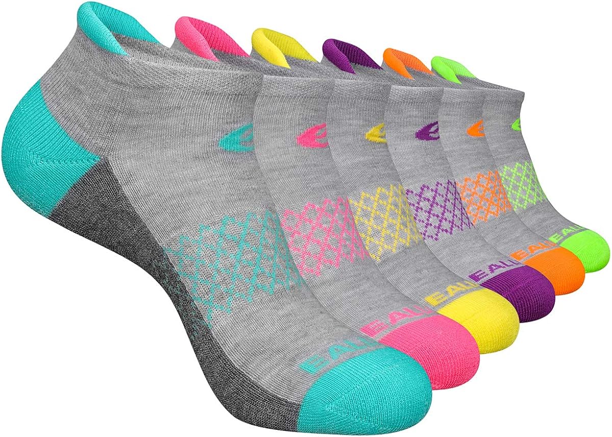 Eallco Womens Ankle Socks 6 Pairs Running Athletic Cushioned Socks: Clothing