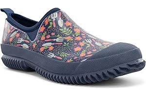 Western Chief Womens Neoprene Slip On Shoes Waterproof Rubber, Insulated Lining, Self Cleaning Outsole, Comfortable Memory Fo