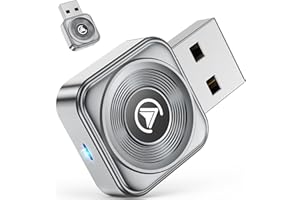 FAHREN Wireless CarPlay Adapter iPhone Apple—Ultra Mini(60% Reduced Size),2026 2-in-1 Android Auto Adapter, 3X Automatic Connection, Plug and Play, Compatible with iOS 10+, Android 11+