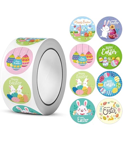 Rabbit Shaped Stickers 350 Glitter Easter Bunny Stickers - Colorful ...