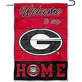 College Flags & Banners Co. Georgia Bulldogs Welcome To Our Home Double Sided Garden Yard Flag