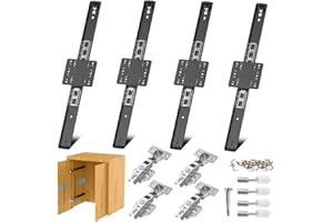 Loodmeo Cabinet Pocket Door Slide,for Cabinet Pocket Door Hardware,Pocket Door Slides for Kitchen Furniture Cabinet Doors, Silent and Smooth, Complete Accessories, Easy installation-18inch2set