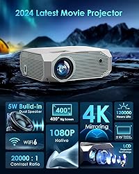 YOWHICK 4K Projector with WiFi and