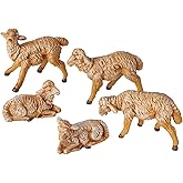 Fontanini by Roman Inc., White Sheep, 5" Animals Collection, Nativity Figure and Accessories, Hand Sculpted and Painted