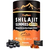 Shilajit Gummies Himalayan Shilajit for Men 4500mg &ndash; 14-in-1 60 Gummies | with Ashwagandha, Tongkat Ali, Black Maca, CoQ10, NMN &amp; Turmeric, Natural Energy, Stamina &amp; Vitality Immune Support