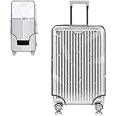 Yotako Clear PVC Suitcase Cover Protectors 32 Inch Luggage Cover for Wheeled Suitcase (32'') Gift