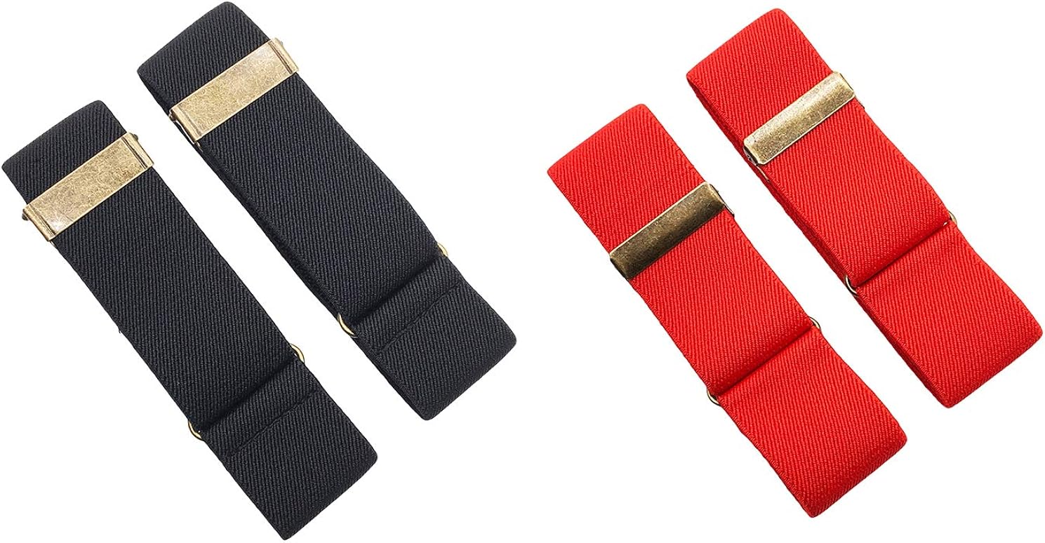 AYOSUSH Shirt Sleeve Garters Armbands for Men Vintage Bronze 2 Pairs