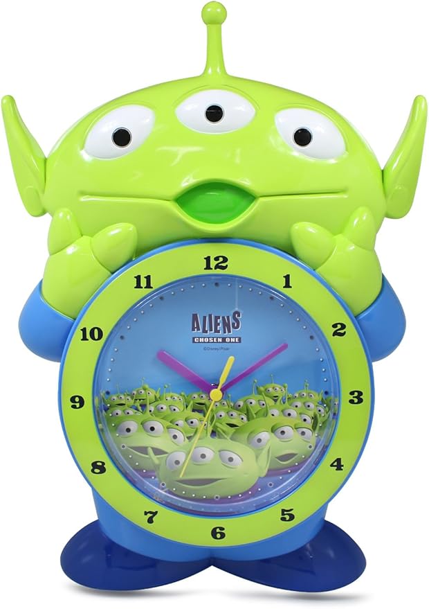 Amazon Co Jp ディズニー 掛け時計 スウィングウォールクロック 振り子 トイストーリー エイリアン ホーム キッチン