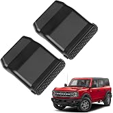 smnuxwm Under Seat Vent Deflectors for Ford Bronco 2021-2026 4-Door Rear Air Conditioning Vent Extender Directional 2PCS (Fit for OEM &amp; Regular Floor Mats)