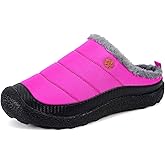 Womens Mens House Slippers Slip on Snow Winter Warm Fully Fur Lined Slippers Indoor Outdoor Shoes