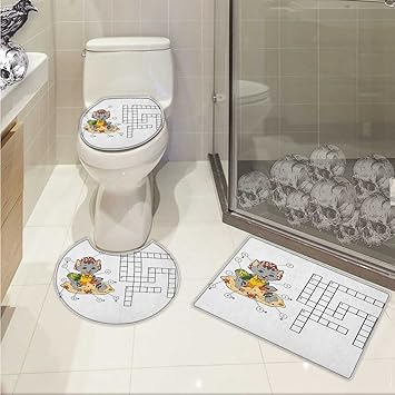 Wort Suche Puzzle Bad Teppich Set Schwarz Und Weiss Spiel Tabelle Design Finden Die Namen Der Tiere Rutschfeste Weiche Saugfahiges Badteppich Teppich Schwarz Weiss Rot 14 X16 D24 20 X32 Color7 Amazon De Kuche Haushalt