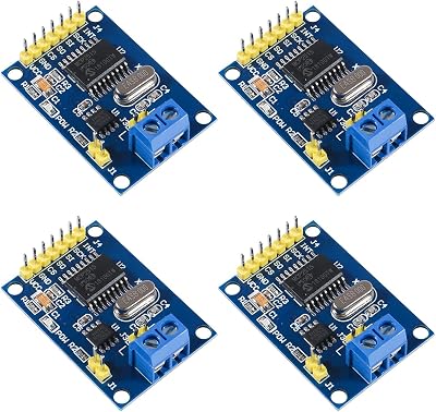 ALAMSCN 4PCS MCP2515 CAN Bus Module TJA1050 Receiver SPI for Arduino
