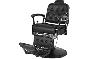 Artist hand Barber Chair All Purpose Hydraulic Recline Salon Chair Beauty Spa Vintage Barber Chair Heavy Duty Chair(Black)