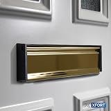 UAP Xfort MailPlate 10in Polished Brass Letterbox with Anti Snap Flaps view 4
