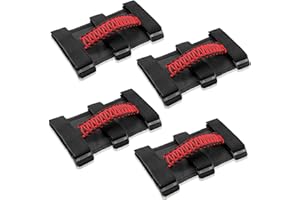 Kujunpao 4 X Roll Bar Grab Handles Grip Handle Compatible with Jeep Wrangler JLU JK JKU TJ YJ LJ JT JL & Gladiator JT 1987-2021 UTV & ATV, Fits 1.5 to 3 Inch Bars 3 Straps Woven Holder(Red)