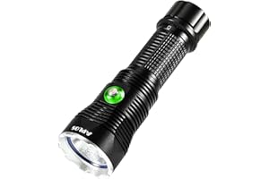 APLOS AP04 Scuba Diving Flashlight, 4000 Lumen Dive Light with Stepless Dimming, IPX8 Waterproof Underwater Dive Torch with Rechargeable Battery & Charger