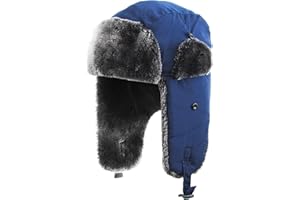 KBETHOS Basic Solid Blank Aviator Trapper hat Trooper Ear Flaps Ushanka Eskimo Russian Warm Winter Cold