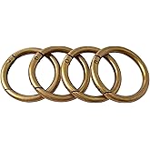 Bobeey 8pcs Antique Bronze Spring O Ring,Round Carabiner Snap Clip Trigger Spring Keyring Buckle,O Ring for Bags,Purses BBC3 (3/4''(1.9cm),Antique Bronze)…