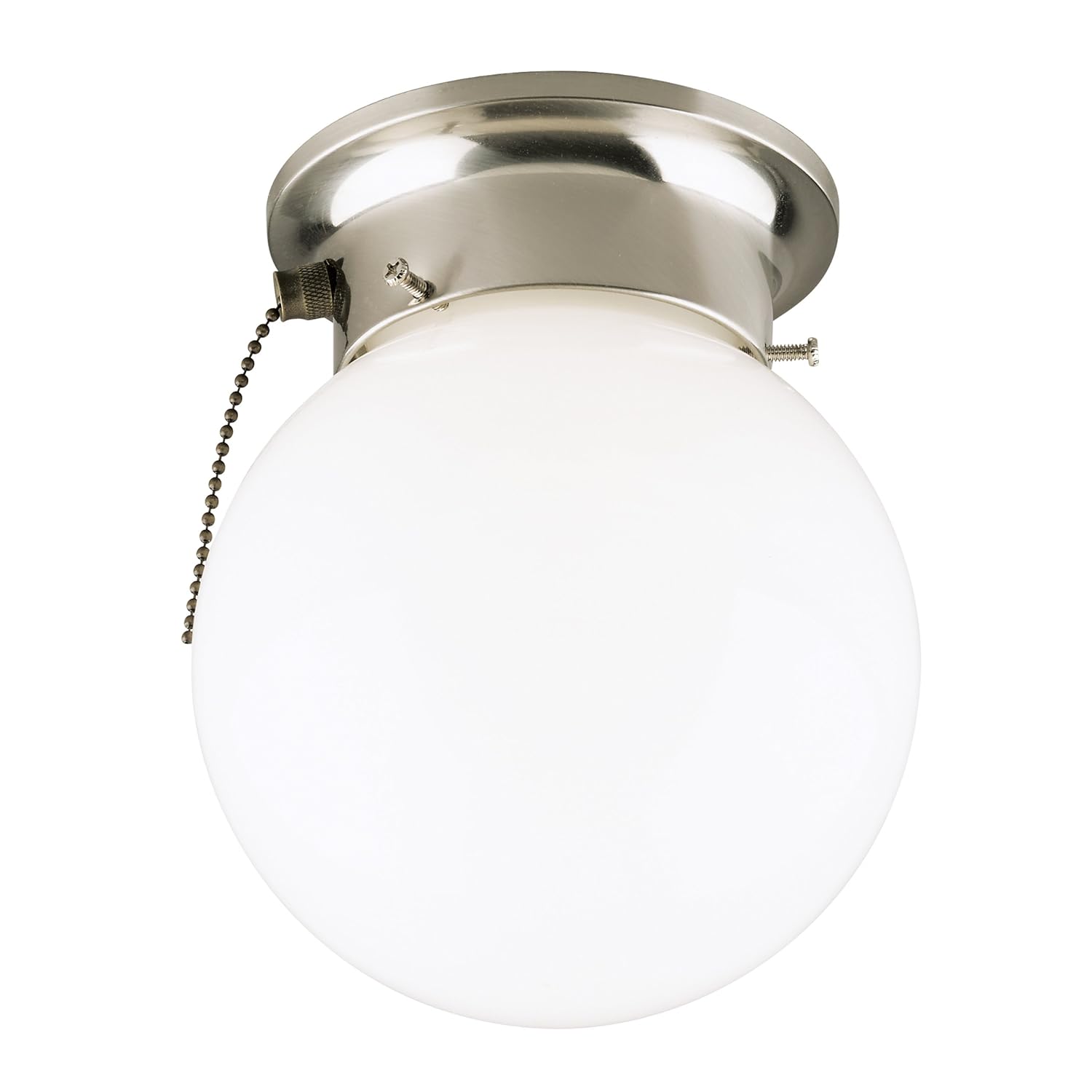 Globe Lighting Flush Mount Ceiling Mount Single Bulb Glass Fixture