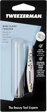 Tweezerman New York City Mini Slant Tweezer Professional Stainless Steel Travel view 5