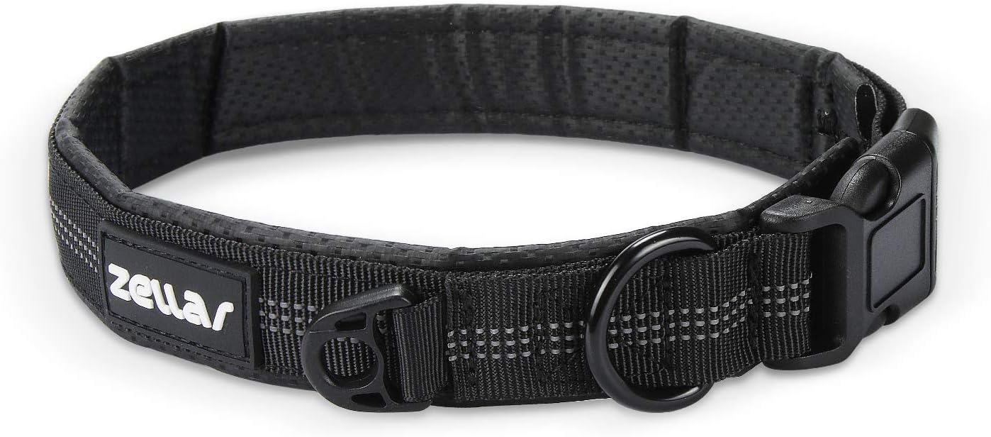 Zellar Dog Collar, Durable Soft Breathable Pet Collar Night Reflective