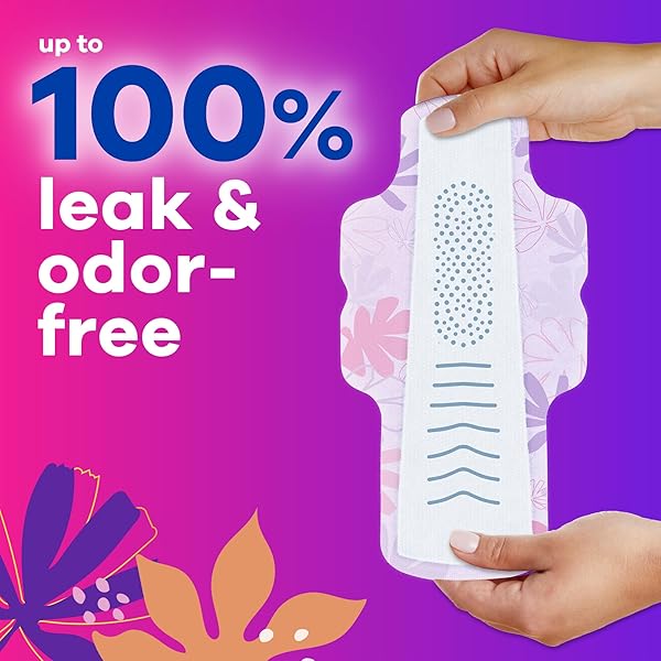ALWAYS RADIANT FEMININE PADS FOR WOMEN, FLEXFOAM PADS WITH WINGS, SIZE 3, EXTRA HEAVY ABSORBENCY, LIGHTLY SCENTED, 30 COUNT (PACKAGING MAY VARY)