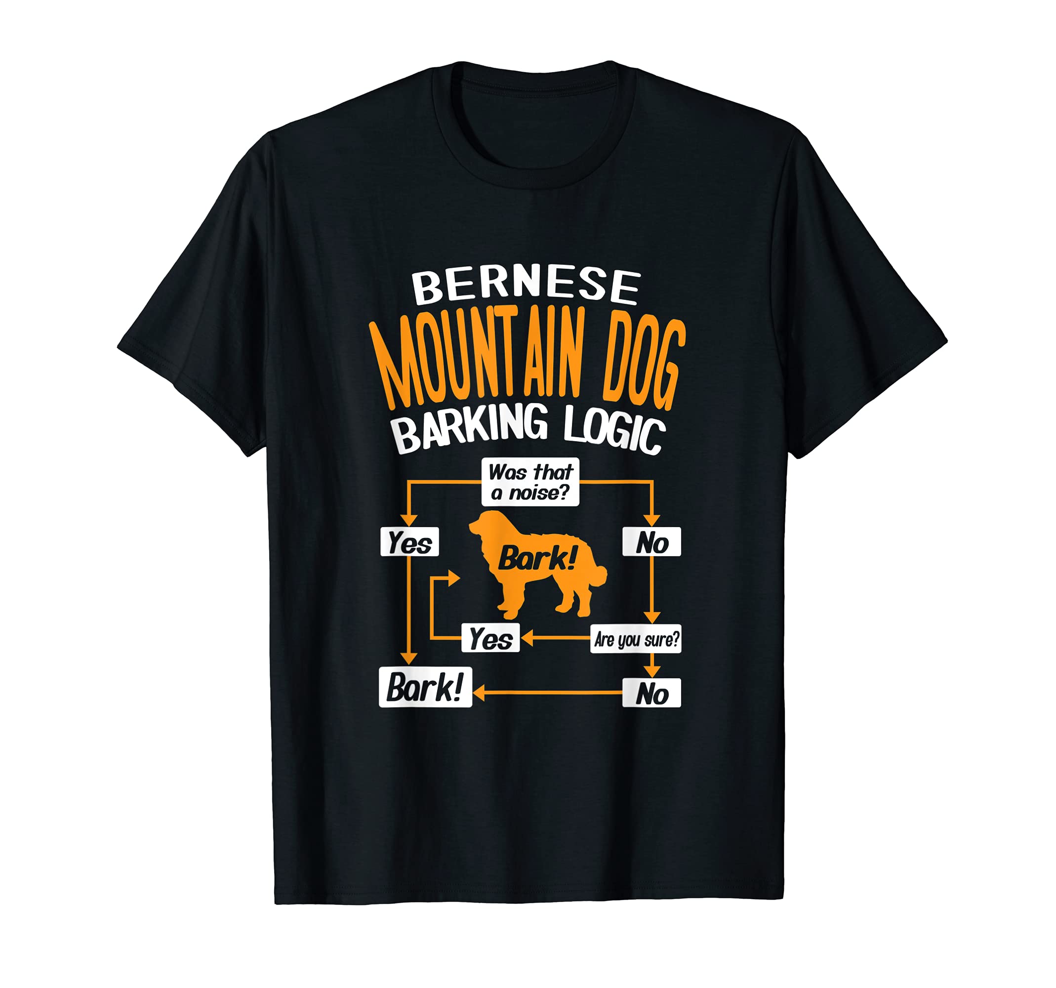 Bernese Mountain Dog Barking Logic Dog Lover T-Shirt