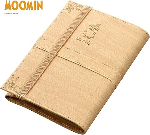 Amazon ムーミン レザー ブックカバー 文庫 文庫カバー リトルミイ ウッド 並行輸入品 ブックカバー 文房具 オフィス用品