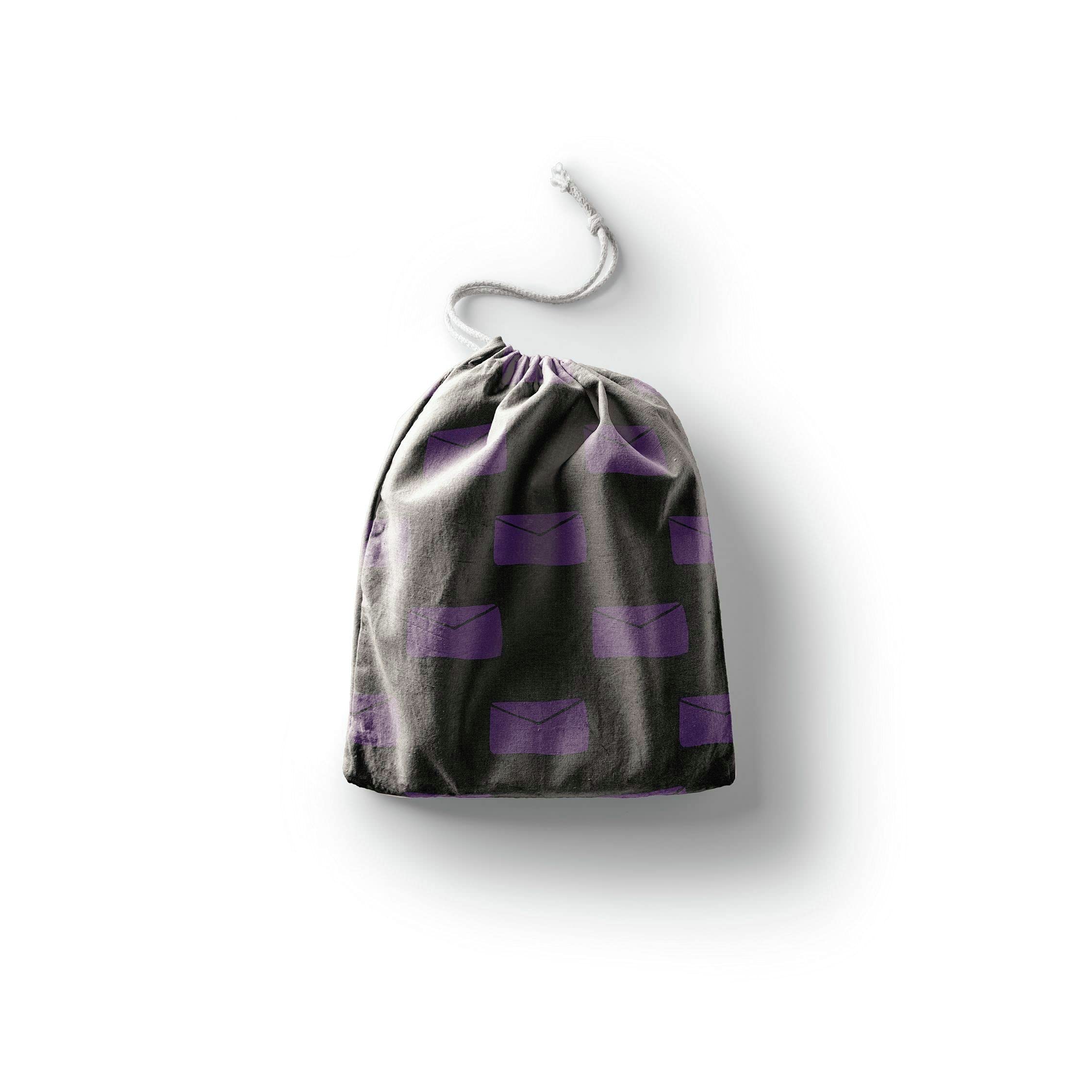 Bonamaison Printed Cotton Produce Bag with Drawstring, Reusable Grocery Bag, Biodegradable Eco-Friendly Bags, Travel Pouch, Sachet Bags, Shopping Bag, Eco Friendly, Foldable, Size: 12x15 Cm