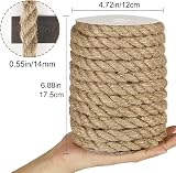Tenn Well 14mm Natural Jute Rope 10m Thick Strong Brown Decor view 5