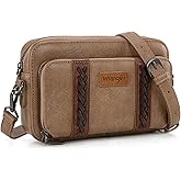 Wrangler Crossbody Bag for Women Shoulder Purse Small Multi Pocket Crossover Bag with Adjustable Strap