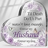 Sympathy Memorial Gifts for Loss of Husband, Loss of Loved One Sympathy Gifts, Bereavement Condolences Grief Gifts, Funeral Memorial Decor Sign, Remembrance Plaque for Loss Loved