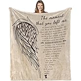 Bereavement Gifts Blanket 60"x 50" - Memorial Gift for Loss of Loved one - Condolences Gift, Sympathy Gift - Best Gifts for Bereavement - Memory Gifts for Father Husband Wife Son Sister Throw Blanket