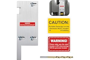 GERTRDTI Generator Interlock Kit Compatible with Square D Vertical Main 150 or 200 amp Panels, Interlock Breaker Kit, 3 1/4 to 4 Inches Spacing Between Main and Generator Breaker