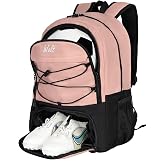 WOLT Soccer Backpack Soccer Bag with Ball Holder &amp; Shoes Compartment, Sport Equipment Bags For Football, Basketball, Volleyball, Gym