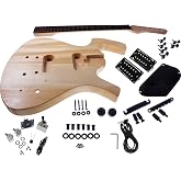 Solo FY Style DIY Guitar Kit, Basswood Body, Black Hardware