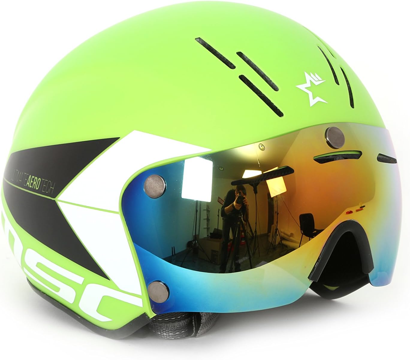 MSC Bikes Aero Cycling Helmet, Green, S/M