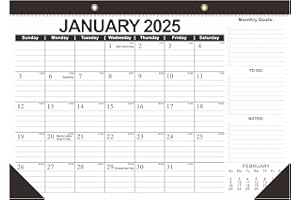 MOSA BEAR Desk Calendar 2025, 18 Months Calendar from Jan 2025 to Jun 2026, 17" x 12" Desktop Monthly Calendar,Desk Calendar 2025-2026 with to-do List for Planning, Home,Office