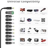 Zolt 12V 3A Universal AC DC Power Supply Adapter 36W with 10 DC Connectors view 3