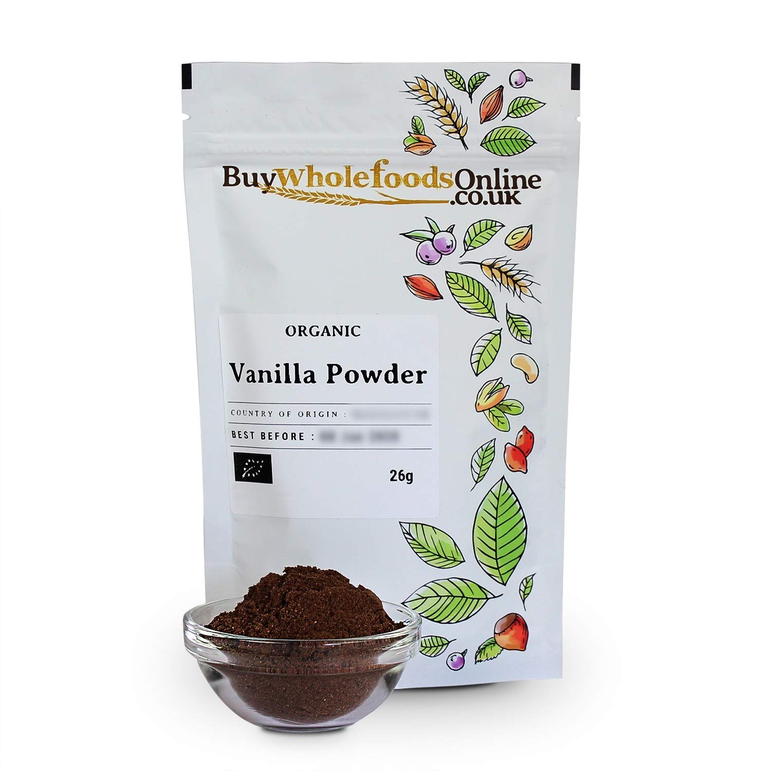 Organic Vanilla Powder 26g (Buy Whole Foods Online Ltd.) Amazon.co.uk